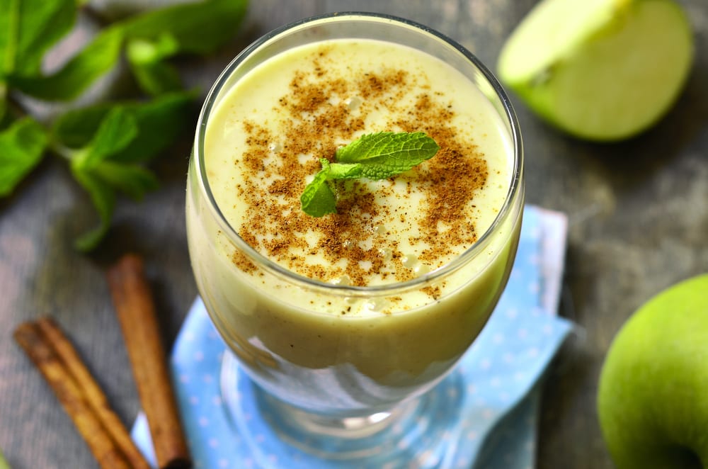 shake, protein, proteinshake, äpple, kanel, äppelpaj, recept, smoothie