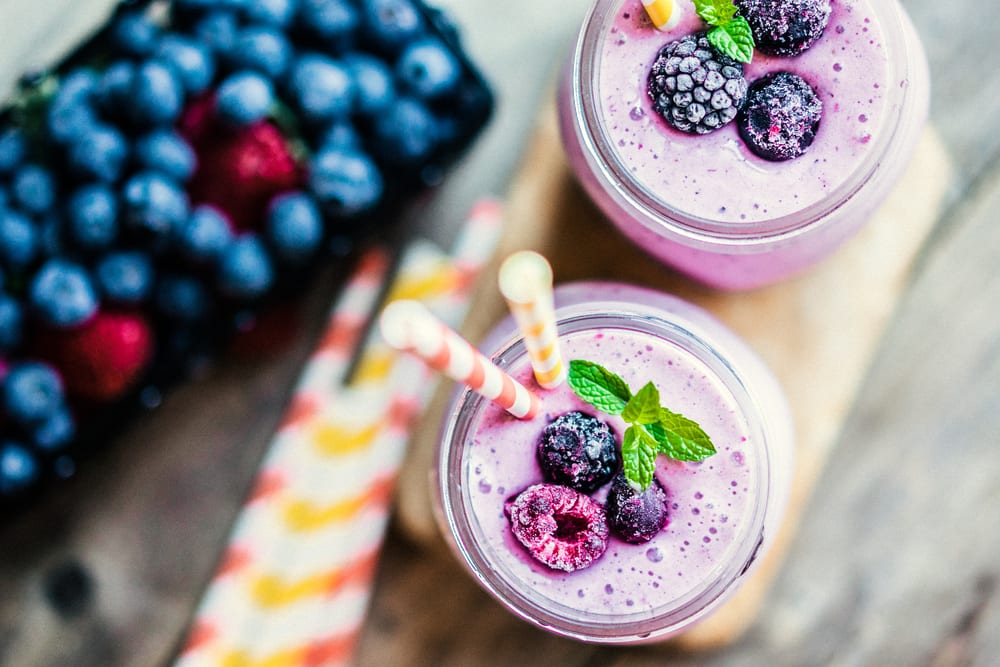 shake, protein, proteinshake, recept, bär, bärsmak, smoothie