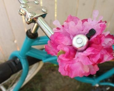 pyssel, pysselidé, pysseltips, ringklocka, cykel, cykla, cykelinspiration, pyssel med blommor, konstgjord blomma
