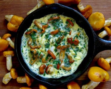 recept, kantarell, kantareller, kantarellomelett, omelett, svamp, svampomelett, svampplockning, mat, vegetarisk mat, maträtt, så gör man omelett