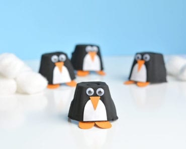 pyssel, pyssla, pysseltips, pysselidé, skapa, barnpyssel, familjepyssel, pyssel för barn, bättre hälsa, bra hälsa, må bra, kreativitet, skapande, skaparglädje, pingvin, återbruk, äggkartong