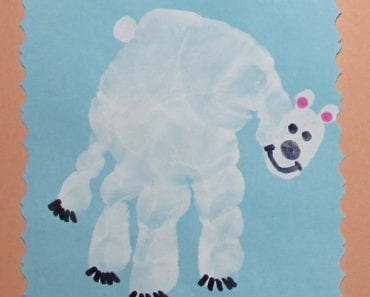 pyssel, pysseltips, pysselidé, inspiration, kreativitet, skapa, skapande, barns skapande, vinter, vinterpyssel, pyssla, pyssel för barn, barnpyssel, pyssel för skola, pyssel för förskola, familjepyssel, isbjörn, fingermåla, måla med fingerfärg, hand, handavtryck, avtryck, tryck