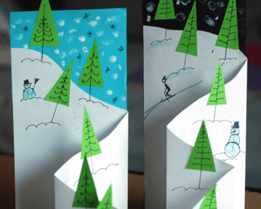 pyssel, pysseltips, pysselidé, inspiration, kreativitet, skapa, skapande, barns skapande, vinter, vinterpyssel, pyssla, pyssel för barn, barnpyssel, pyssel för skola, pyssel för förskola, familjepyssel, kort, vinterkort, jul, julpyssel, julkort, kort i 3D