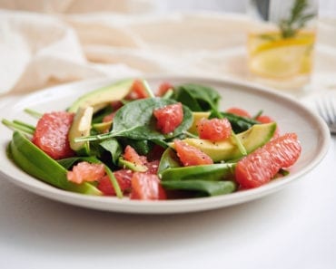 grape, frukt, recept, grapefrukt, sallad, spenat, avokado