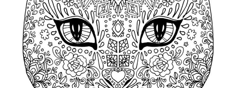 målarbilder, målarbild, gratis målarbilder, gratis målarbild, målarbok, målarböcker, målarbok för vuxna, målarböcker för vuxna, zentangle, mandala, mindfulness, måla, färglägga, mindfullness, doodle, bättre hälsa, bra hälsa, katt, djur, husdjur, kattansikte