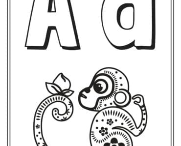 aktiviteter för barn, barnaktiviteter, pyssla och lek, knep och knåp, måla, färglägg, målarbild, alfabetet, bokstaven A