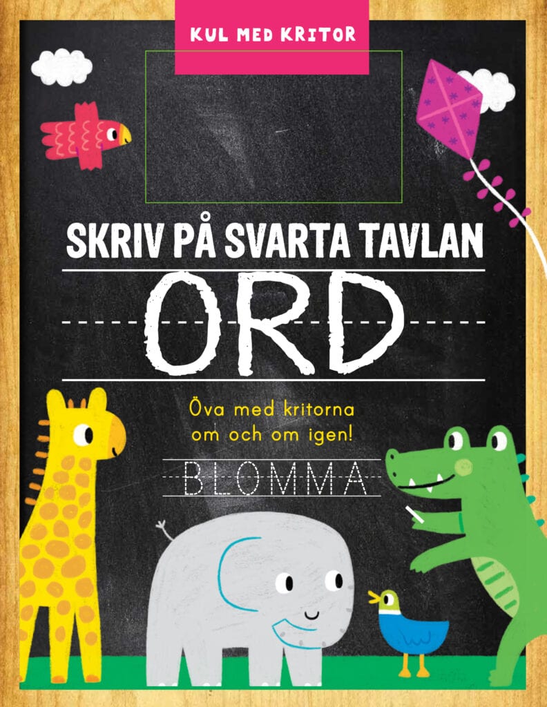 ok, svart tavla och kritor i ett paket!