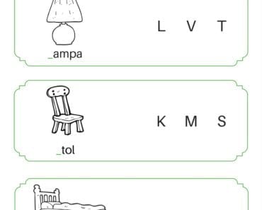 aktiviteter för barn, barnaktiviteter, pyssla och lek, knep och knåp, lära sig ord, möbel, möbler, möbelord, inredning
