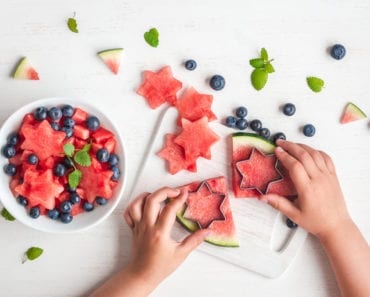 recept för barn, barnrecept, recept, kreativ mat, frukt, vattenmelon, fruktsallad, laga mat med barn, baka med barn