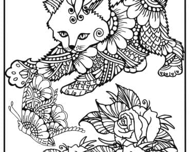 målarbilder, målarbild, gratis målarbilder, gratis målarbild, målarbok, målarböcker, målarbok för vuxna, målarböcker för vuxna, zentangle, mandala, mindfulness, måla, färglägga, mindfullness, doodle, bättre hälsa, bra hälsa, katt, kattbilder, djur, djurmotiv, fjäril, blomma, blommor, rosor, rosenbuskar