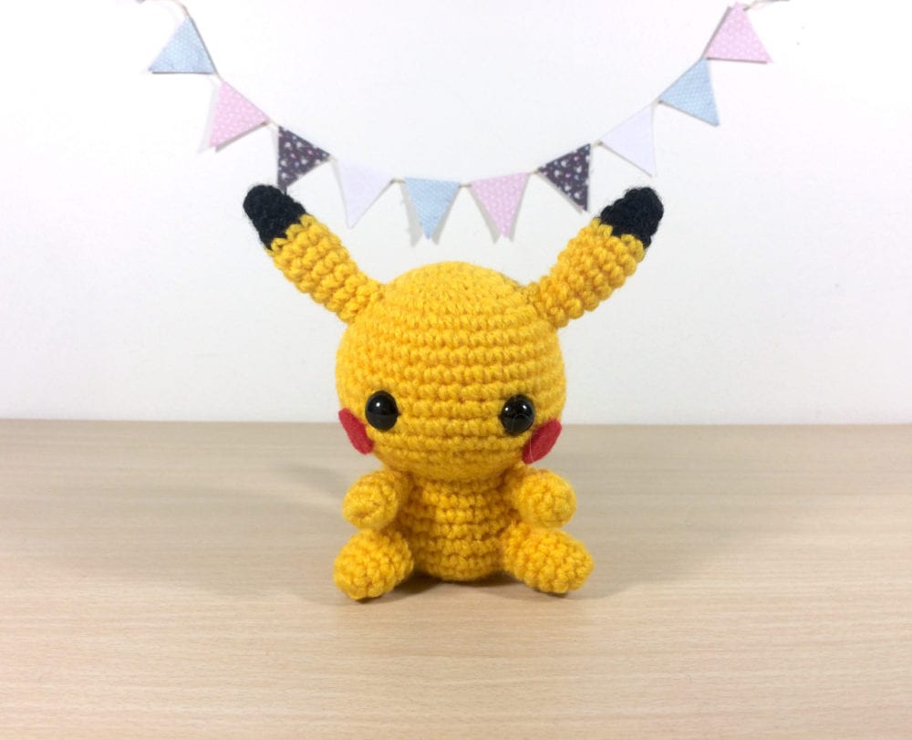 pyssel, pysseltips, Pokémon, Pokémon Go, Pikachu, virka, mönster, virkmönster, arugami, arugamifigurer, amigurumi, amigurumifigurer