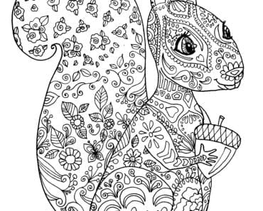 målarbilder, målarbild, gratis målarbilder, gratis målarbild, målarbok, målarböcker, målarbok för vuxna, målarböcker för vuxna, zentangle, mandala, mindfulness, måla, färglägga, mindfullness, doodle, bättre hälsa, bra hälsa, djur, natur, ekorre, gnagare, skogsdjur