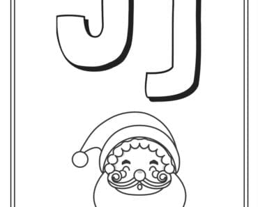 aktiviteter för barn, barnaktiviteter, pyssla och lek, knep och knåp, måla, färglägg, målarbild, alfabetet, bokstaven J