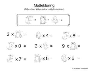 lära sig räkna, räkna, matte, pyssla och lek, bättre hälsa, pyssel för barn, barnpyssel, matte, matematik, mattepyssel, pyssel, knep och knåp, multiplikation, multiplikationstabellen, ekvationer för barn