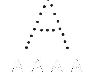 aktiviteter för barn, barnaktiviteter, pyssla och lek, knep och knåp, lära sig skriva, lära sig alfabetet, lära sig bokstaven A