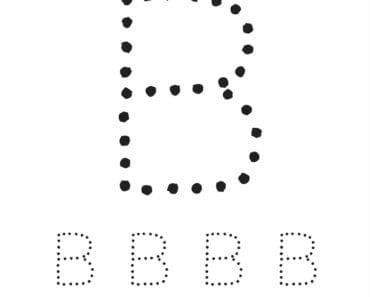 aktiviteter för barn, barnaktiviteter, pyssla och lek, knep och knåp, lära sig skriva, lära sig alfabetet, lära sig bokstaven B
