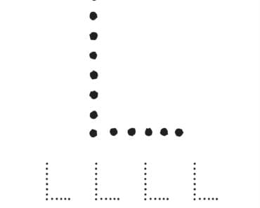 aktiviteter för barn, barnaktiviteter, pyssla och lek, knep och knåp, lära sig skriva, lära sig alfabetet, lära sig bokstaven L