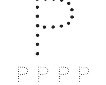 aktiviteter för barn, barnaktiviteter, pyssla och lek, knep och knåp, lära sig skriva, lära sig alfabetet, lära sig bokstaven P