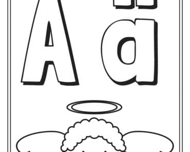 aktiviteter för barn, barnaktiviteter, pyssla och lek, knep och knåp, måla, färglägg, målarbild, alfabetet, bokstaven Ä