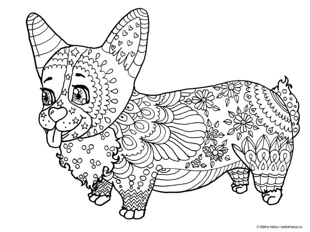 målarbilder, målarbild, gratis målarbilder, gratis målarbild, målarbok, målarböcker, målarbok för vuxna, målarböcker för vuxna, zentangle, mandala, mindfulness, måla, färglägga, mindfullness, doodle, bättre hälsa, bra hälsa, hund, djur, husdjur
