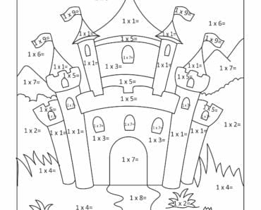 lära sig räkna, räkna, matte, pyssla och lek, bättre hälsa, pyssel för barn, barnpyssel, matte, matematik, mattepyssel, pyssel, knep och knåp, måla, målarbilder, målarbild för barn, räknemåla, multiplikation, ettans multiplikationstabell, gångertabellen, saga, slott, sagoslott