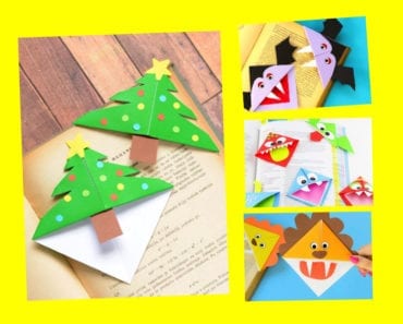 pyssel, pysseltips, pysselidé, barnpyssel, pyssel för barn, origami, vika papper, vika bokmärke, vika hörnbokmärke