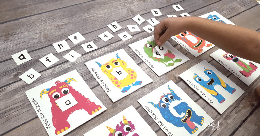 aktiviteter för barn, barnaktiviteter, pyssla och lek, knep och knåp, lektioner, skola, lektionstips, förskola, alfabet, monsteralfabet, lära sig alfabetet, lära sig läsa, lära sig skriva