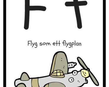 aktiviteter för barn, barnaktiviteter, pyssla och lek, knep och knåp, lära sig alfabetet, lära sig bokstaven F, röra på sig, lekar, rörelselekar