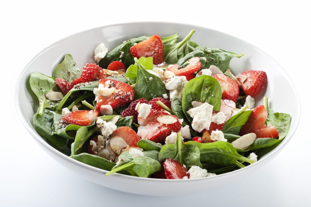 salladsrecept, recept på sallad, sallad med fetaost, sallad med bär, sommar recept