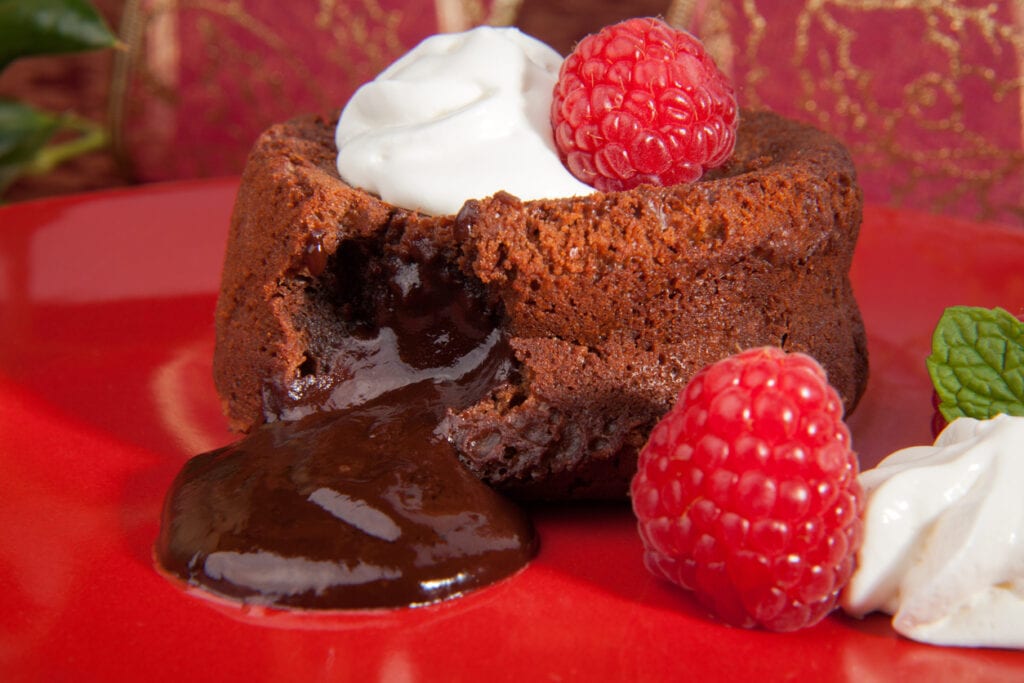 efterrätt med choklad, chokladfondant