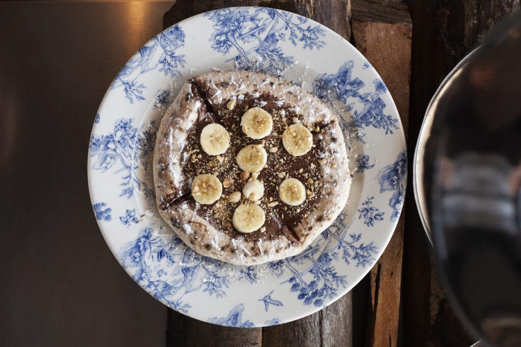 efterrätt med choklad, chokladpizza, choklad pizzza, pizza med choklad