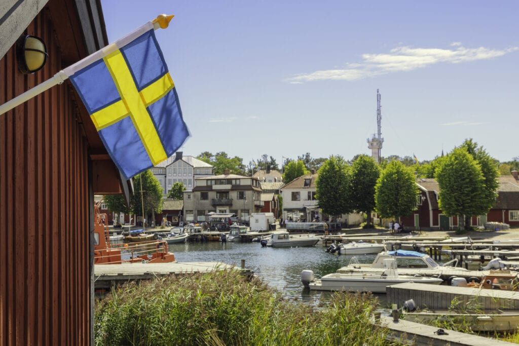 hamnen i Sandhamn